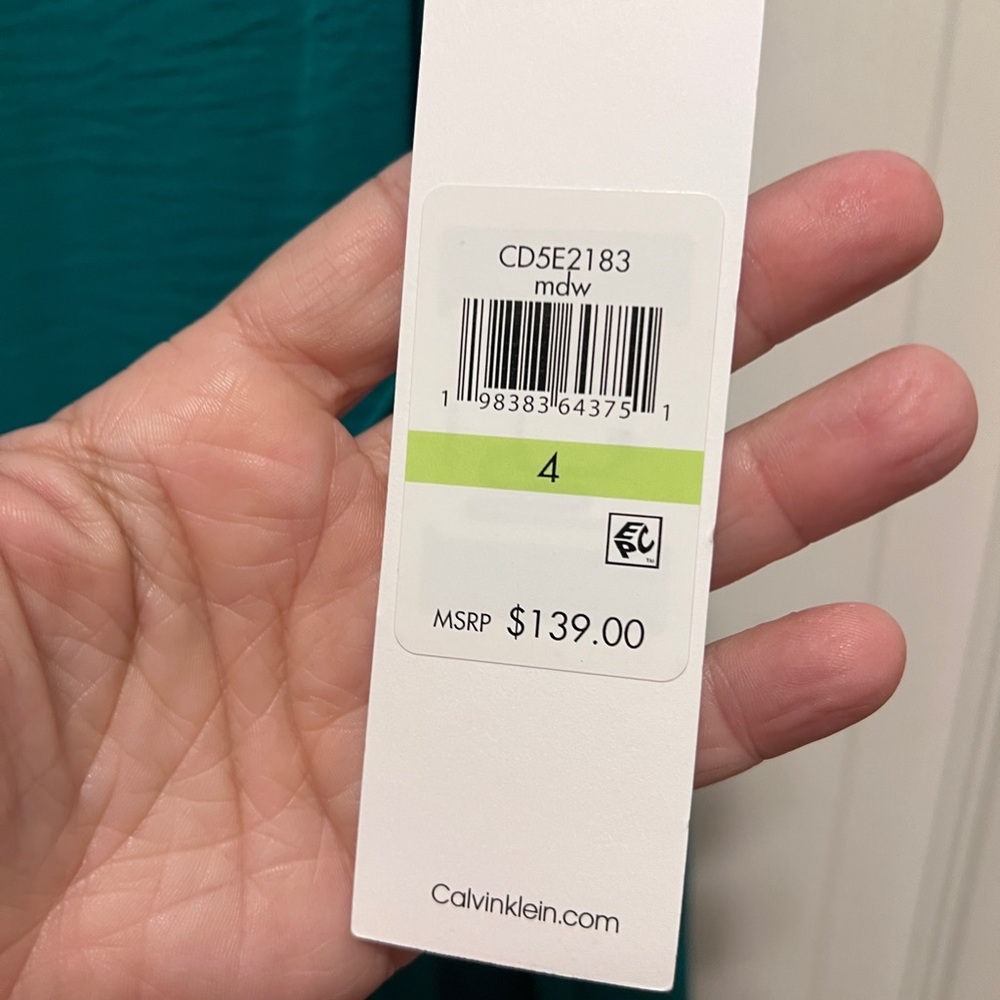 Calvin Klein Green Sleeveless Sheath jump suit - Picture 5 of 8